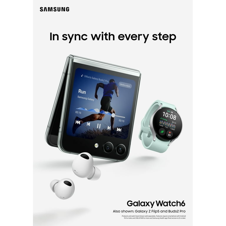Samsung Galaxy Watch6 Smart Watch, 44mm, Large, Bluetooth, Graphite Samsung Galaxy Watch6 Smart Watch, 44mm, Large, Bluetooth, Graphite