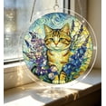 thumbnail image 1 of Decoración colgante para ventana de acrílico estilo vitral con paneles coloridos para uso en interiores y exteriores en el hogar y jardín, 1 of 7