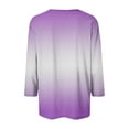 thumbnail image 4 of HAPIMO Women's Fashion Shirts V-Neck Pullover Long Sleeve Blouse Classic Solid Color Button Chiffon Tops Cozy Casual Sweatshirt T-Shirt Clothes for Women, 4 of 5