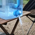 thumbnail image 3 of Cubo de agua al aire libre con grifo Sin fugas Tanque de agua para viajes de campamento (6L), 3 of 9