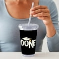 thumbnail image 3 of CafePress - Funny Graduation - 16 Ounce Classic Clear Insulated Double Wall Tumbler Cup with Lid Straw , Reusable, 3 of 5
