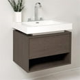 thumbnail image 2 of Fresca Potenza Gray Oak Modern Bathroom Cabinet with Vessel Sink, 2 of 4