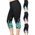 thumbnail image 5 of Gvmfive Women Plus Size Stretch Capri Leggings Pull On Active Sports Yoga Skinny Pants, 5 of 5