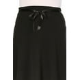 thumbnail image 5 of Women's Plus Size Casual High Waist Bow Tie Belted A Line Midi Knee Length Skirts, 5 of 6