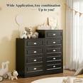 thumbnail image 2 of Walsunny 4 Drawer Black Vertical Dresser Modern Storage Cabinet with Handle-Drawer Chest Wood Organizer for Living Room, 2 of 9