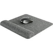 Allsop Premium Plush Mousepad with Wrist Rest - (32311) 1.85" x 11.60" Dimension - Gray - Fabric Surface, Foam