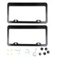 thumbnail image 1 of Lot de 2 cadres de plaque d'immatriculation en fibre de carbone, antirouille, universels, pour automobiles, 1 of 4