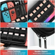 KIMHY Nintendo Switch Case & Accessories, 20 in 1 Switch & Oled Case Kit Including Screen Protector, Game Holder, Controller OLED Cover, Protective Carrying Bag for Storage Travel