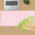 thumbnail image 3 of Desk Pad, Extended Gaming Mouse Pad, XXL Large Mouse Pad, Non-Slip PU Leather Desk Blotter, Waterproof Keyboard Mouse Mat Desk Writing Pad for Work, Game, Office, Home Accessories -Pink, 3 of 5