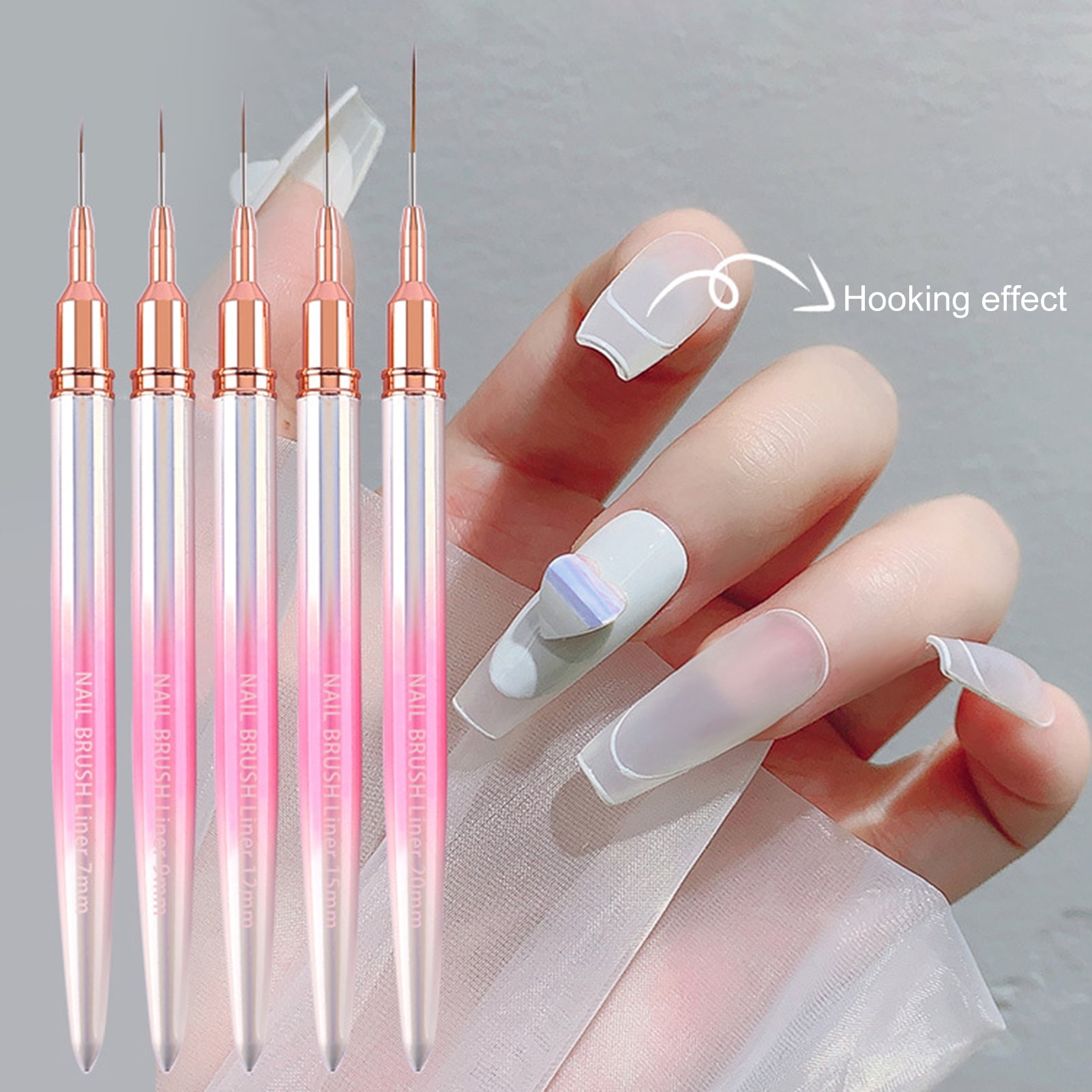 Nail Art Liner Brush Ultra-thin Line Drawing Pen Manicure Tool Tip Paint Pe  s2