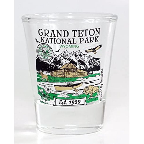 Grand Teton Wyoming National Park Series Collection Shot Glass