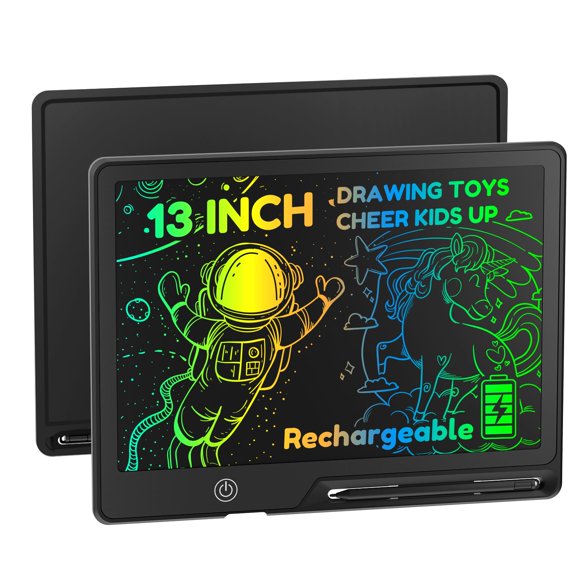 Tableta de Escritura POPERFUN LCD Recargable de 13 Pulgadas