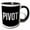 Black/White, variant on 3drose, Pivot. Bold White Lettering on a Plain Black Background., 11oz Magic Transforming Mug