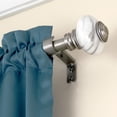 thumbnail image 4 of Lumino 1" Pewter Valentina Knob Adjustable Single Curtain Rod Set, 42"-120", 4 of 5