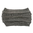 thumbnail image 1 of Jumpingount Diadema cálida, agradable a la piel, ligera, portátil, gorro de lana, gorros suaves de invierno, gorros elásticos retorcidos para Sombreros Gris claro, 1 of 6