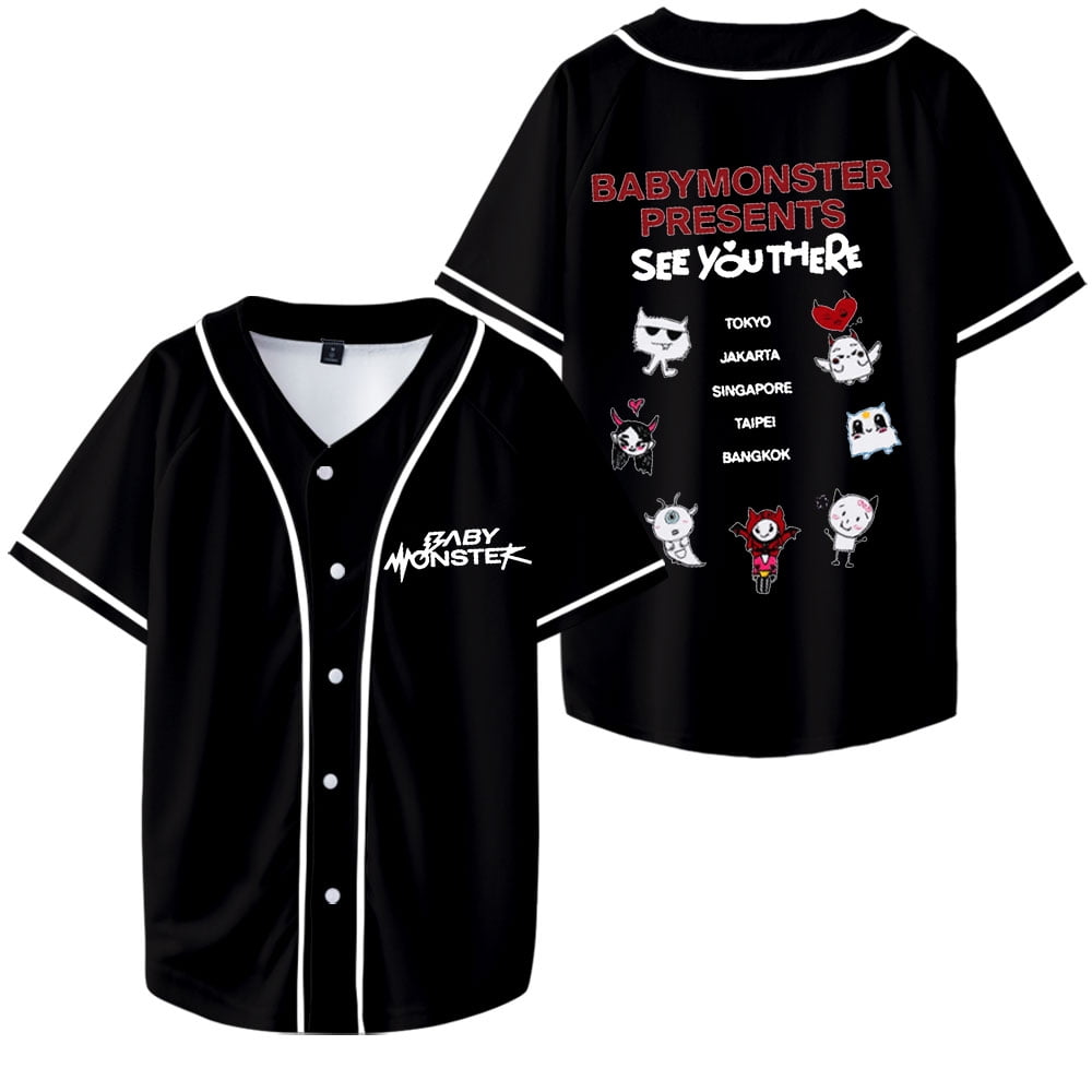BABYMONSTER Baseball Jacket SEE YOU THERE Merch Unisex Fashion