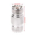 thumbnail image 5 of ✪ UHF PL-259 SO-239 Female To UHF Female Jack RF Straight Connector Adapter Nickel, 5 of 7