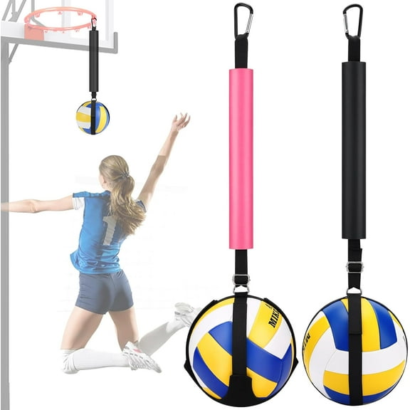 Volleyball Spike Trainer, Volleyball Spiking Pal for Basketball Hoop, Volleyball Training Aids Volleyball Spike Training System Improves Serving, Jumping, Arm Swing Mechanics & Spiking Power