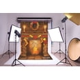 thumbnail image 1 of EREHome Tissu Polyester 5x7ft Cheminée Noël Bas Photographie Arrière-Plan Photo Studio Prop, 1 of 2