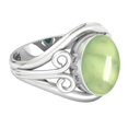 thumbnail image 3 of Natural Prehnite Ring 925 Sterling Silver Handmade Jewelry, 3 of 10