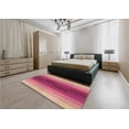 thumbnail image 4 of Ahgly Company Indoor Round Patterned Raspberry Red Area Rugs, 4' Round, 4 of 6