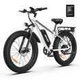 thumbnail image 1 of AMYET EB26 Bicicleta Eléctrica para Adultos, Neumáticos Anchos 26*4.0 Fat Tire Bicicleta de Montaña Eléctrica, Motor Pico 1500W 48V 15Ah 7 Velocidades Ebike UL2849, 1 of 1