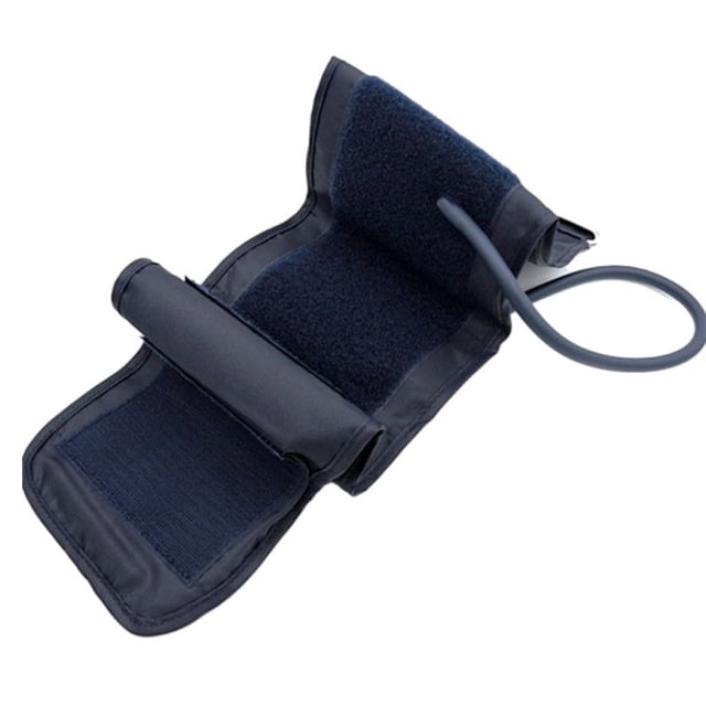 Manguito de presión arterial con brazalete alargado - Tejido suave, práctico conector - Apto para personas mayores, obesas