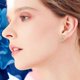 thumbnail image 2 of Coreano de estilo francés Exquisito Tres Rose Pendientes para Mujeres Temperamento Dulce literaria Pendientes para Novias, 2 of 5