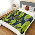 thumbnail image 3 of 1pc Vintage Medicine Bottle & for Lotus Flower Print Blanket - Soft Polyester Flannel, All-Season Cozy Throw for Holidays, Halloween, Thanksgiving, Christmas - Multifunctional Decorative Gift Blanket, 3 of 8