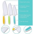 thumbnail image 3 of Child-proof knives for cutting fruit, salad and bread - children, 3 of 4