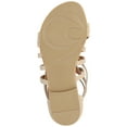 thumbnail image 6 of Journee Womens Hanni Gladiator Flat Sandals, Widths Available, 6 of 10