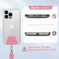 thumbnail image 5 of WERLETER  Phone Lanyard 2 Pcs Lengthened Adjustable Neck Strap,2 Pcs Patches,Universal Crossbody Multifuctional Cell Phone Lanyards Compatible with Most Smartphones(Pink+Blue), 5 of 16