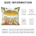 thumbnail image 5 of Leisuo Ocean Beach Relax Decorative Throw Pillow Covers Car Leisure Time Hawaii Coconut Tree Beach Umbrella Pillowcase Home Sofa Couch Cushion Cover, 5 of 5