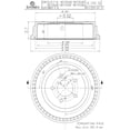thumbnail image 2 of Par de TAMBORES de FRENOS BREMBO Grand Voyager 2000 Chrysler 3.0L V6, 2 of 5