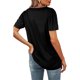thumbnail image 5 of SAYOO Blusa de verano para mujeres, impresión de color sólido / raya SAYOO moda, 5 of 7