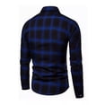 thumbnail image 3 of Camisa A Cuadros Informal De Manga Larga Para Hombre, 3 of 8