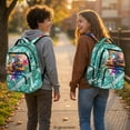 thumbnail image 3 of Chririnla Splatter Excavator Print Multi-Pocket School Bookbag with Padded Lightweight School Backpack, Durable 17 Inch Kids Backpack for Back to School Daily Commute, 3 of 8