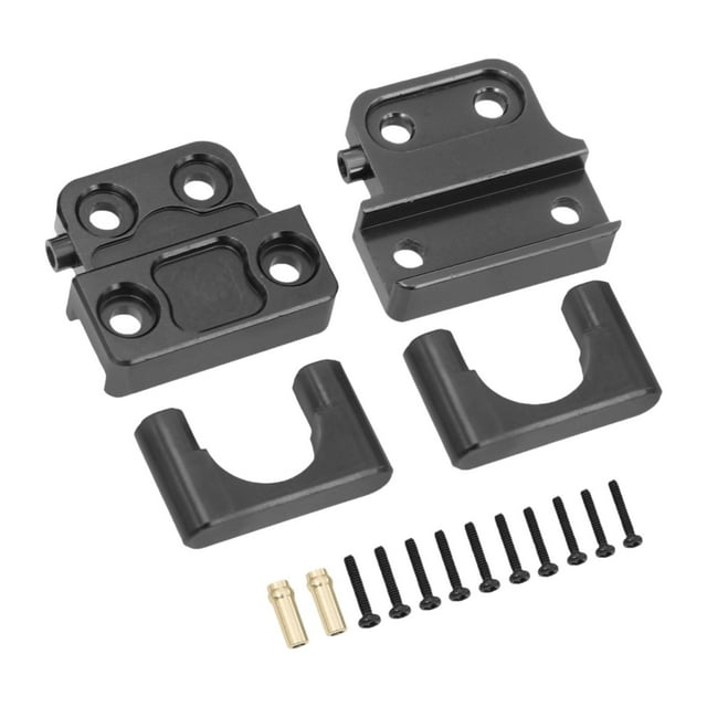 Xuanheng Rear Axle Spring Plate Fixing Seat Parts Easy to Install Accessories DIY Modified Tie Rod Replace Parts for MN82S 1/12 RC Car Black