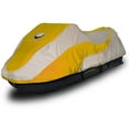 thumbnail image 1 of EliteShield Housse de Ski à Réaction Remorquable, Housse PWC en Polyester 600D de Qualité Marine Imperméable et Robuste Teinte en Solution, Convient de 116 Pouces à 125 Pouces 2 Places Deux Tons Jaune/gris, 1 of 4