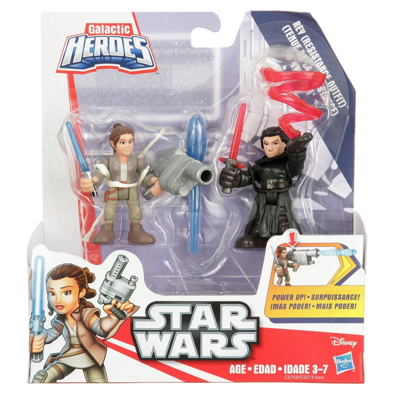 Playskool Star Wars Galactic Heroes Rey (Resistance Outfit) & Kylo