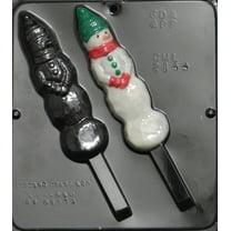 2144 Snowman Pretzel Pop Lollipop Chocolate Candy Mold