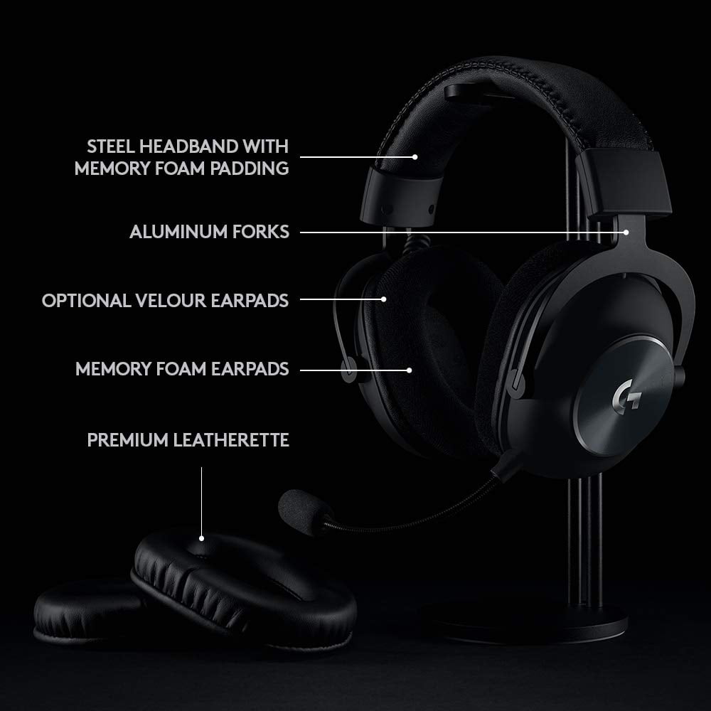Logitech G PRO X Wireless Gaming Headset, Blue VO!CE Mic Logitech G PRO X Wireless Gaming Headset, Blue VO!CE Mic