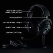 Logitech G PRO X Wireless LIGHTSPEED Gaming Headset with Blue VO!CE Mic Filter Tech, 50 mm PRO-G Drivers, and DTS Headphone:X 2.0 Surround Sound, 20+ Hour Battery Life, for PC, PS5, PS4, Switch, Black