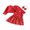 Red, variant on RUINIXCW Toddler Baby Girl Christmas Dress and Cardigan Set Xmas Outfit Infant Baby Girls Fall Winter Sleeveless Tank Dress Long Sleeve Cardigan Headband