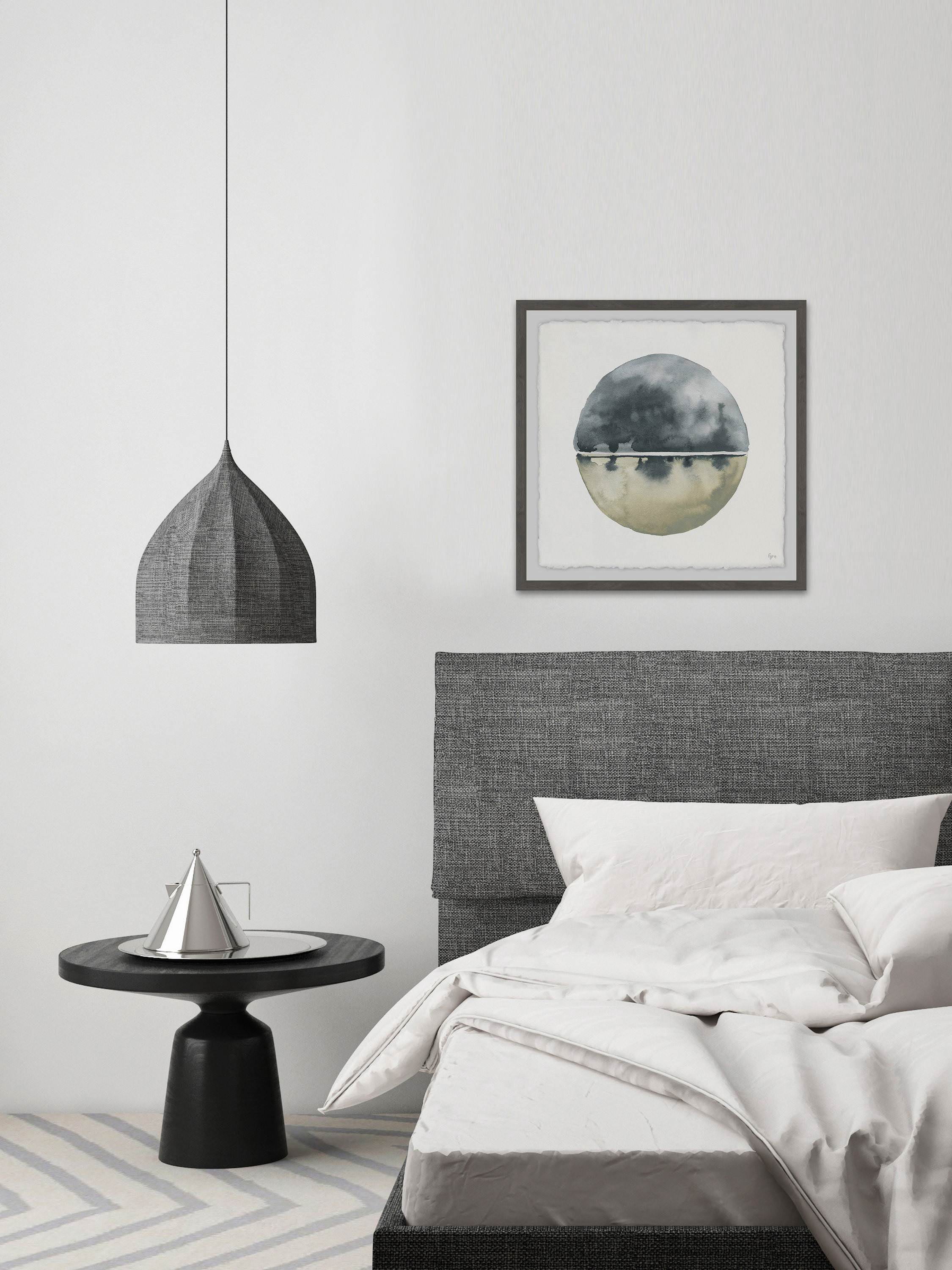 Blue Reflection Framed Painting Print