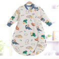 thumbnail image 1 of Saco de dormir de invierno para bebé con mangas largas acolchadas extraíbles, saco de dormir para bebé, pijama para niños pequeños durante todo el año, 1 of 5