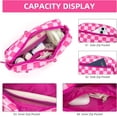 thumbnail image 6 of Small Checkered Crossbody Bag for Women Cute Purses Shoulder  Wide Strap Checkered Crossbody Bag for Women, 6 of 7