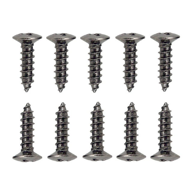 Tornillos de Fijación 50 Piezas Perfecl para Golpeadores de Guitarra Negros