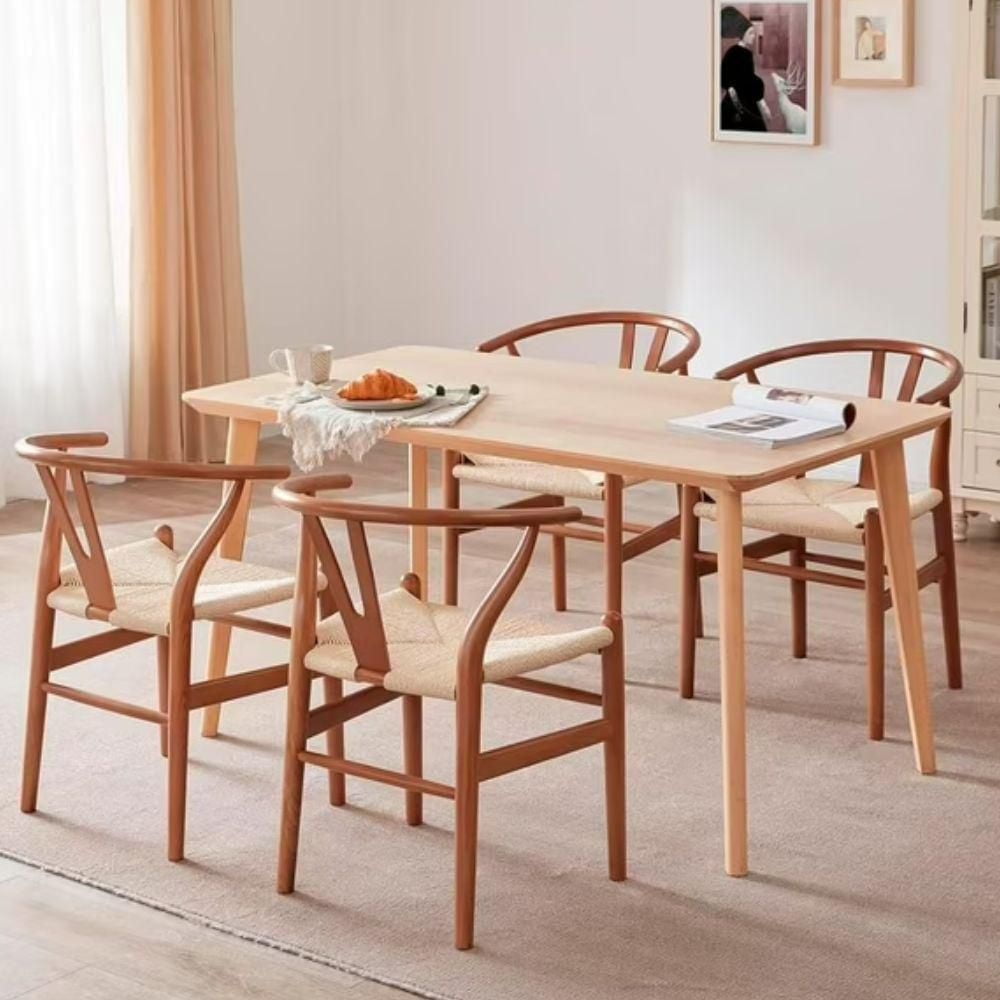 Chaise de salle à manger en bois de la collection Heavenly ENSEMBLE DE 3