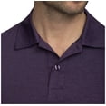 thumbnail image 4 of 32 Degrees Cool Men's Short Sleeve Polo Shirt (Medium, Heather Dark Plum), 4 of 4